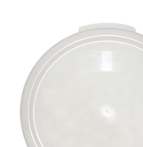 TrueCraftware- 1 Qt. Translucent Round Polypropylene Food Storage Container Lid 1 Piece Replacement Lid for Round Container Meal Prep Kitchen Pantry Commercial Restaurant - color: Lid - Fits 1qt