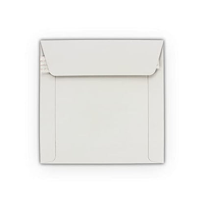 5 EcoSwift 6 x 6 Rigid Photo Mailers Stay Flats White Cardboard Self Seal Envelopes 6x6