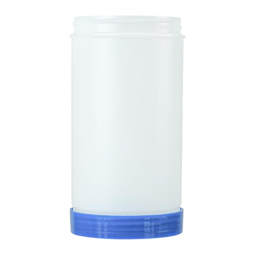Restaurantware Plastic Storage Container Bottle, Quick Pour, 1 qt - color: Blue, size: 32 Ounces