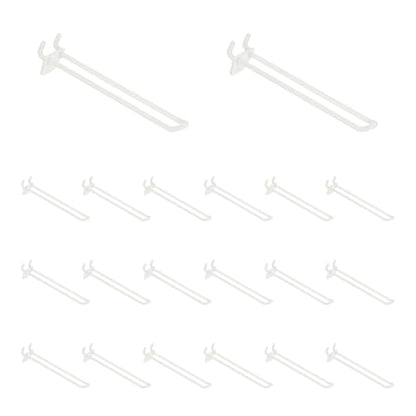 uxcell 20 Pcs Pegboard Hooks 6 Inch Durable Plastic Pegboard Display Hooks - size: 6 Inch