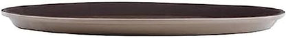 TrueCraftware- 16" Round Serving Tray Fiberglass Brown Set of 2- Non Slip Surface Service Trays Round Tray Plastic Food Meals Server Tray for Home Kitchen Restaurant Cafeteria Bar Hotel - color: Brown, size: 16" Round