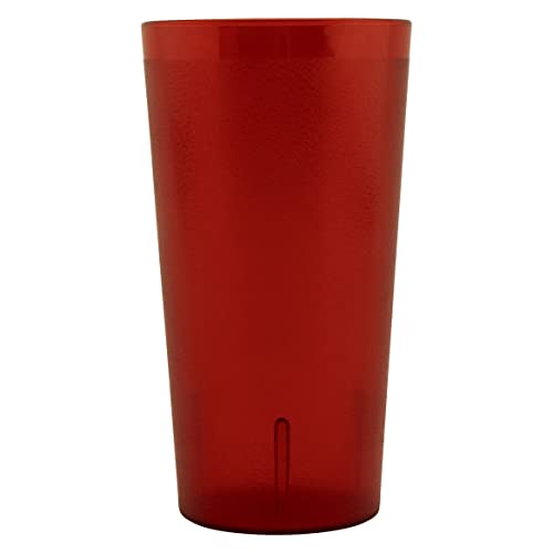 GET 32 oz Red Plastic Tumbler (Set of 4) - color: Red, size: 32 Ounces, style: 32 ounces