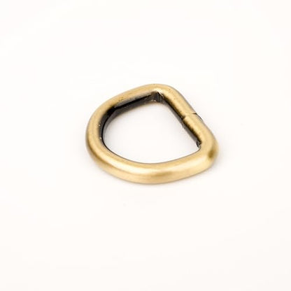 Country Brook Design - Welded D-Rings (3/4 Inch) - color: Brushed Brass, size: 10 (Pack of 1)