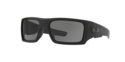 Oakley mens Oo9253 Det Cord Rectangular Sunglasses - color: Si Matte Black/Pewter Grey