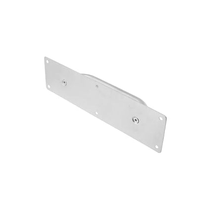 Pull and Push Plate Door Handle, Stainess Steel Door Handle Pull Plate,Silver Door Pull Plate with Handle for Barn Sliding Commercial Wooden Composite Fire Door,11.81 * 3.15''2 PCS - size: 300*80mm/11.81*3.15'' Silver
