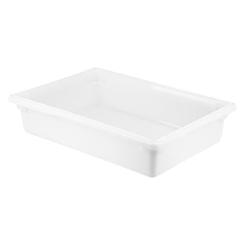 Restaurantware 26 x 18 x 6 In White Plastic Food Storage Box, 1 Count