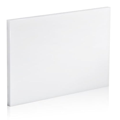 HDPE Plastic Block 1/2in White Plastic Block 12x8In Perfect for Diverse DIY Crafts Industrial Machining and Home Improvement Projects - color: White, size: 12x8x0.5In