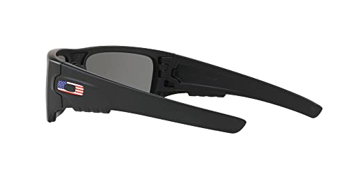 Oakley mens Oo9253 Det Cord Rectangular Sunglasses - color: Si Matte Black/Usa Icon