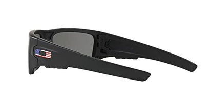 Oakley mens Oo9253 Det Cord Rectangular Sunglasses - color: Si Matte Black/Usa Icon