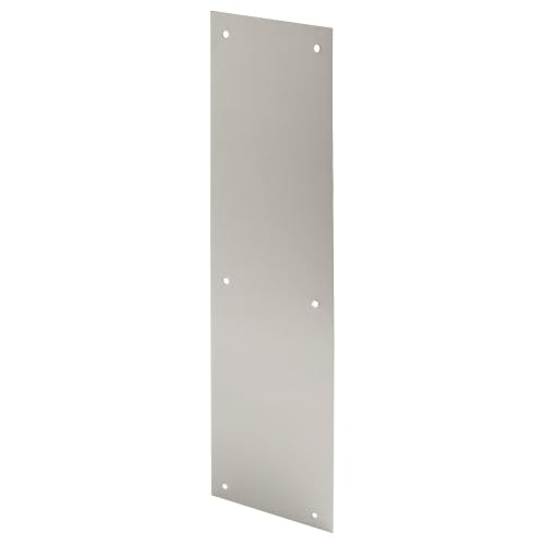 Prime-Line J 4626 Door Push Plate, 4 In. x 16 In., Stainless (Single Pack) - color: Stainless Steel