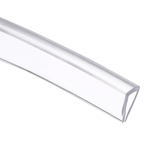 uxcell Clear Edge Trim 9.8Ft Silicone U Channel Edges Guards Fit 3/16"-1/4" - size: 9.8Ft x 3/8" x 9/16", Fits 3/16"-1/4"