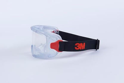 3M GoggleGear Eye Protective Goggle 3000 Series, Clear Scotchgard Anti-Fog/Anti-Scratch Lens, Premium Cloth Strap, PVC Shroud, 1 Pair, GG3101-SGAF, ANSI Z87.1, CSA Z94.3, D3 D4 Rating - style: Premium Cloth Strap/Pvc Shroud