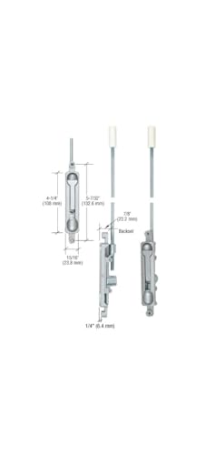 C.R. LAURENCE DL2210A14 CRL Aluminum 1/4" Offset Flush Bolt