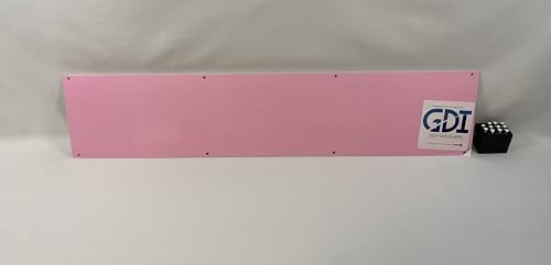 Anodized Aluminum Kickplates, Various Sizes, Colors, and Mounting Options Available, 0.040-Inch Profile, Square Corners, American Made (Ultra White, 6" x 28" - for 30" Door) - color: Ultra White, size: 6" x 28" - for 30" Door