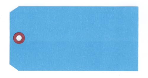 #8 Dark Blue Blank Shipping Tags 6-1/4" x 3-1/8", 13 Pt Cardstock