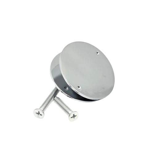 M7 Dummy Mortise Cylinder 1-7/8" | Cylindrical Lockset Cover Plate | Mortise Lock Cylinder Hole Cover | Brushed Chrome - color: Chrome