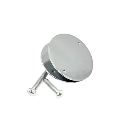 M7 Dummy Mortise Cylinder 1-7/8" | Cylindrical Lockset Cover Plate | Mortise Lock Cylinder Hole Cover | Brushed Chrome - color: Chrome