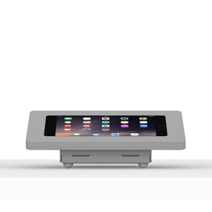 VidaMount Light Grey Enclosure and Fixed Tilted 15° Desk/Surface Mount [Bundle] Compatible with iPad mini 1/2/3 - color: Light Grey, size: iPad Mini 1/2/3