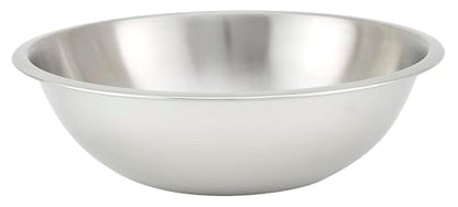Winco 8 qt Stainless Steel Mixing Bowl - size: 8 Quart, style: Shallow/Heavy Duty