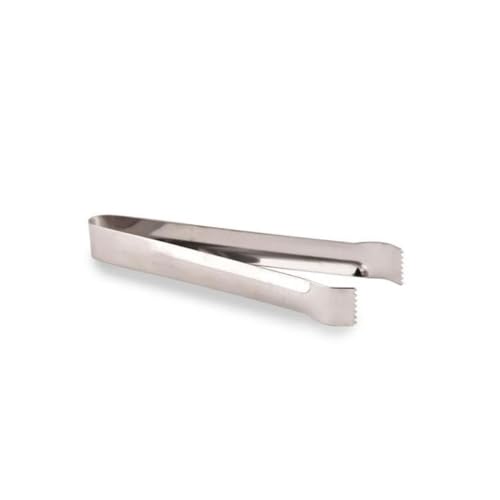Vollrath 47046 6" Heavy Duty Pom Tongs | 1-Piece Springless Food Traps with Light Serrated Edges for Buffet Catering Hotel Commercial Restaurant | 2"W x 6"L x 3/4"H, Stainless Steel Finish, NSF