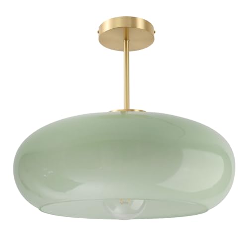 Milk Green Ceiling Light 15.7″Large Mid Century Modern Light Fixture - color: 15.7″-Milk Green