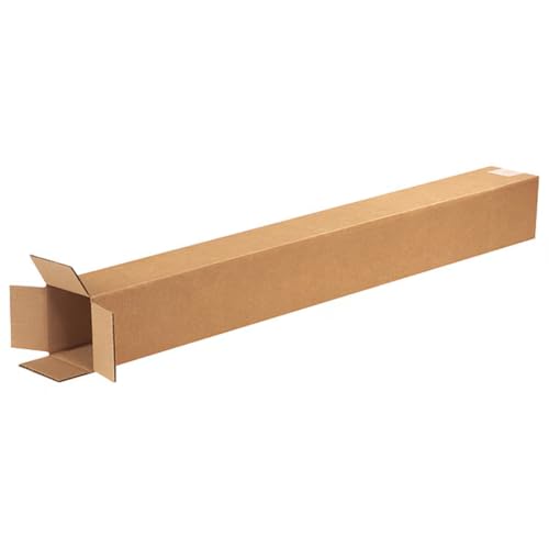 4x4x36 Tall Corrugated Shipping Boxes, 25-Pack | Narrow Boxes for Shipping, Packaging, Sports, Moving, Storage Box for Business - size: 4x4x36