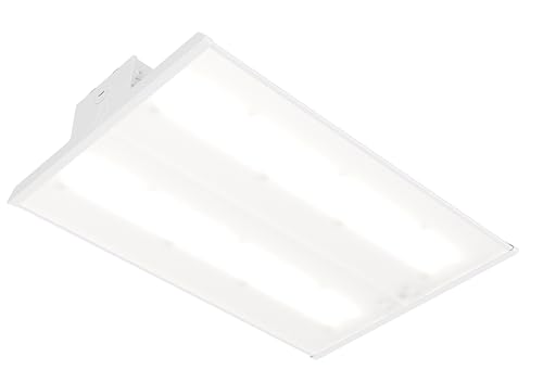 Lithonia Lighting I-Beam LED High Bay Light, Adj Brightness, 4000K/5000K - color: 4000K | 5000K Switchable, style: 12000 | 16000 Adjustable Lumens