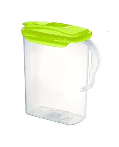 LocknLock Aqua Fridge Door Water Jug | Clear Pitcher | BPA Free Plastic Pitcher with Lid | 3 Quart Pitcher with Lid for Water, Juice, Tea & More Beverages, Green - color: Green, size: 96 Ounces