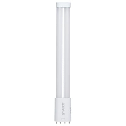 Satco S18421 10W PLL LED Lamp, 2G11 Base, Ballast Bypass Type B, Selectable CCT 3000K to 6500K Soft White to Daylight, 1180-1250 Lumens, Frost, 120-277V, Shatter Proof, 50000 Hours (2 Pack)