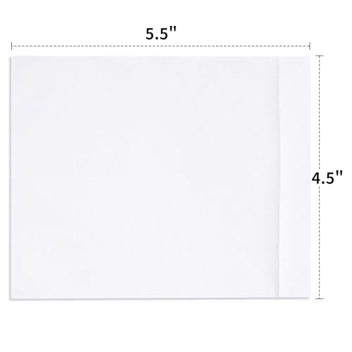 4.5'' X 5.5'' Packing List Envelopes Clear Self-Adhesive Top Loading Mailing Packing List Pouches Shipping Label Envelopes (500 Packs) - size: 4.5" x 5.5" - 500 Pcs
