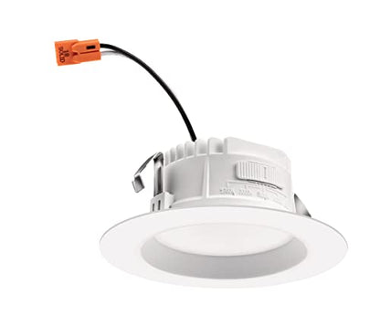 Juno 4 Inch LED Recessed Lighting, RetroBasics Series LED Downlight Trim Kit, Regressed 4" Ceiling Light with 5-in-1 Switchable White Color, 625 Lumens, Baffle Trim, Matte White - color: Switchable White, size: 4-Inch, style: Standard | Non-Adjustable | S
