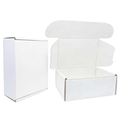 Small White Boxes 7x5x2 Inches 50 Pack - size: 7x5x2 inches