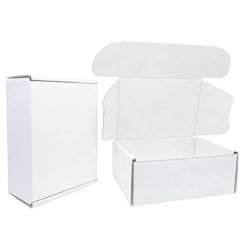 Small White Boxes 7x5x2 Inches 50 Pack - size: 7x5x2 inches