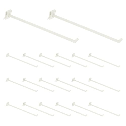 uxcell 20Pcs Slat Wall Panel Hooks 8" Plastic Slat Wall Accessories - size: 8 Inch