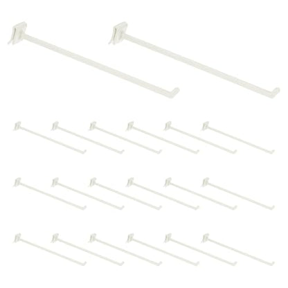 uxcell 20Pcs Slat Wall Panel Hooks 8" Plastic Slat Wall Accessories - size: 8 Inch