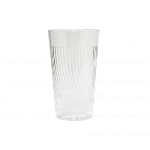 TrueCraftware- 16 oz. Belize Tumbler/Drinking Cups Clear Polycarbonate Set of 12-Premium Iced Tea Glasses Stackable Reusable Drinking Glasses Dishwasher Safe Break-Resistant for Home Restaurants - color: Clear, size: 16 oz