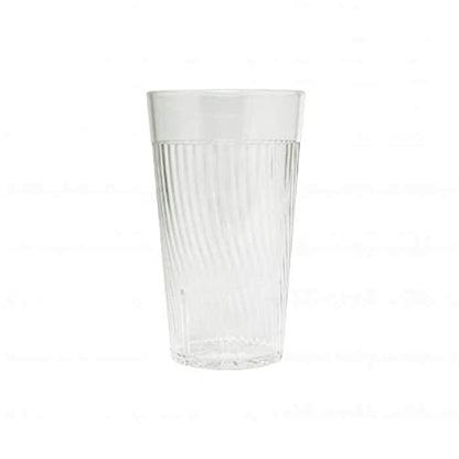 TrueCraftware- 16 oz. Belize Tumbler/Drinking Cups Clear Polycarbonate Set of 12-Premium Iced Tea Glasses Stackable Reusable Drinking Glasses Dishwasher Safe Break-Resistant for Home Restaurants - color: Clear, size: 16 oz