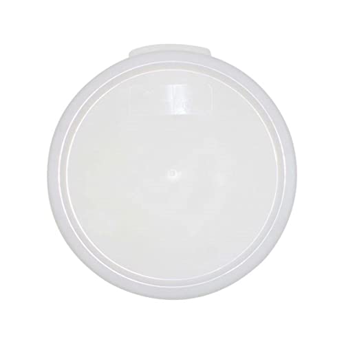 TrueCraftware- White Round Polypropylene Food Storage Container Lid Fits 12 18 & 22 Qt. Round Containers Replacement Lid for Meal Prep Kitchen Pantry Commercial Restaurant Dishwasher Safe - size: Lid - Fits 12&18qt