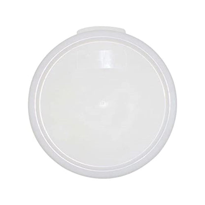 TrueCraftware- White Round Polypropylene Food Storage Container Lid Fits 12 18 & 22 Qt. Round Containers Replacement Lid for Meal Prep Kitchen Pantry Commercial Restaurant Dishwasher Safe - size: Lid - Fits 12&18qt