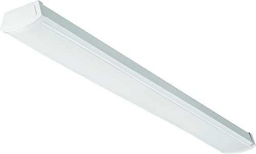 Lithonia Lighting 4' Low-Profile LED Wraparound Light Fixture, 4000K, 120V - color: 4000K Cool White, size: 48 inches, style: 120V