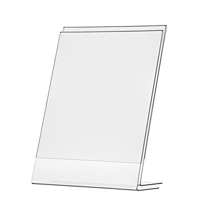 Marketing Holders 2 Pack 11" x 14" Table Tent Sign Holder Side Load Slant Back Clear Acrylic Printed Materials Advertising Drink Specials Display Restaurants Expos Trade Shows Hotel Lobbies - size: 11"w x 14"h