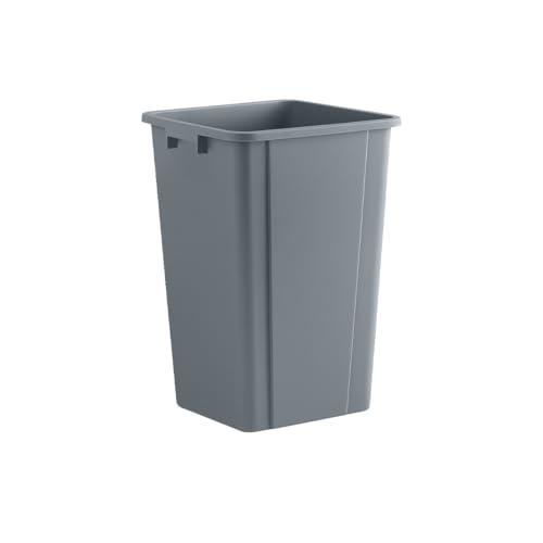 Gray, 19 Gallon Square Commercial Trash Can, Heavy-Duty Garbage Can, Industrial Trash Bin for Restaurants/Commercial Facilities/Warehouses - color: Gray, size: 19 Gallon