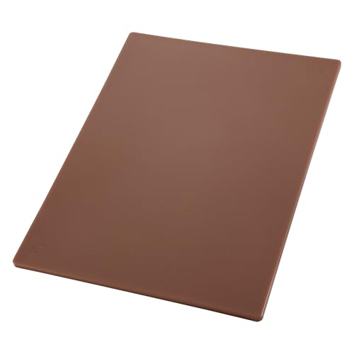Winco 18" x 24" Brown Heavy-Duty Plastic Cutting Board (Set of 6) - color: Brown, size: 18" x 24" x 1/2"