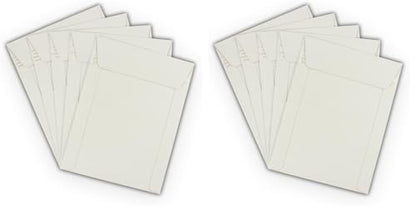 10 EcoSwift 12.75 x 15 Rigid Photo Mailers Keep Flats White Cardboard Self Seal Envelopes 12.75x15 (Pack of 2) - size: One Size (Pack of 2)