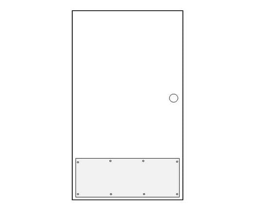 8" x 34" Stainless Steel Satin Finish Kickplate Pack of 10 Includes Fasteners