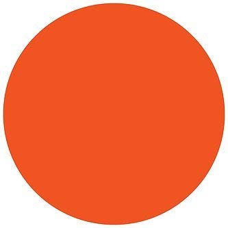 5S Location Marking Circle- (Various Sizes Available) Durable Circular Shaped Floor Marker by Graphical Warehouse- Vibrant Colors, Rounded Corners (25 Pack) (3.5", Orange) - color: Orange, size: 3.5"