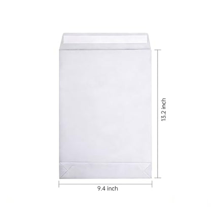 9.4" x 13.2" Expandable Envelopes Large White Envelopes - color: White, size: 25