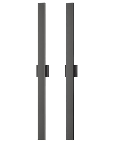 EDISHINE 47.2" LED Outdoor Wall Light, Modern Black Linear Wall Sconce - color: Black, size: 47.2 IN