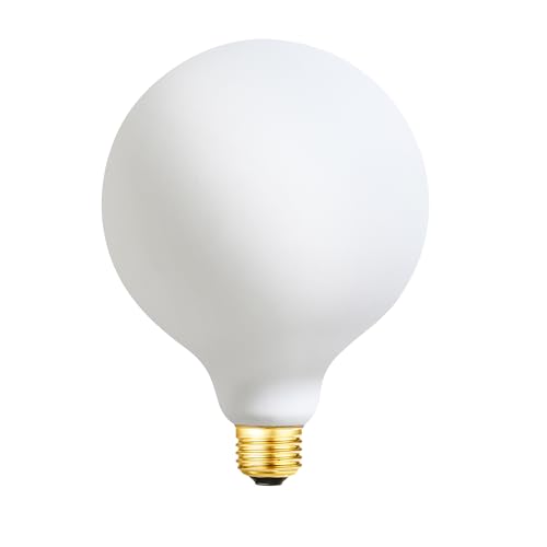 Leools LED Light Bulb G40 Dimmable Flick-Free Matt 4W Frosted Glass CRI95 Warm White 438LM, 40W Equivalent Vintage LED Edison Globe Filament Light Bulb,E26 Base, 1 Pack - color: 4w=40w 2700k 1pcs