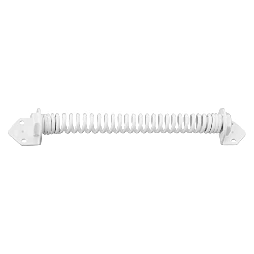 National Hardware Door & Gate Spring Closer, 11", Heavy Duty Steel, White